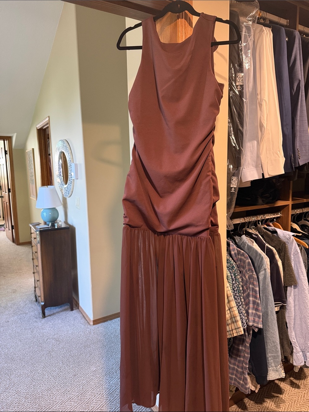 Show Me Your MuMu Brown Sleeveless Maxi Dress